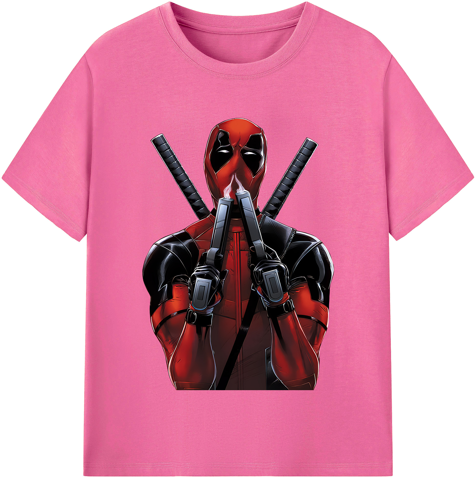 （画像用） Deadpool デッドプール レディースカジュアルプリントTシャツ（綿100％）